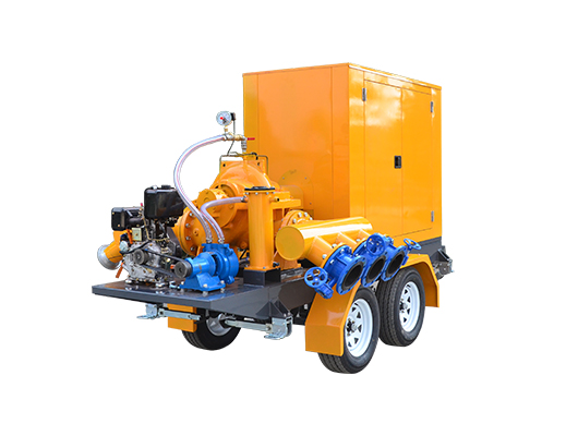 Split Case Mobile Pump Truck For Flood Control