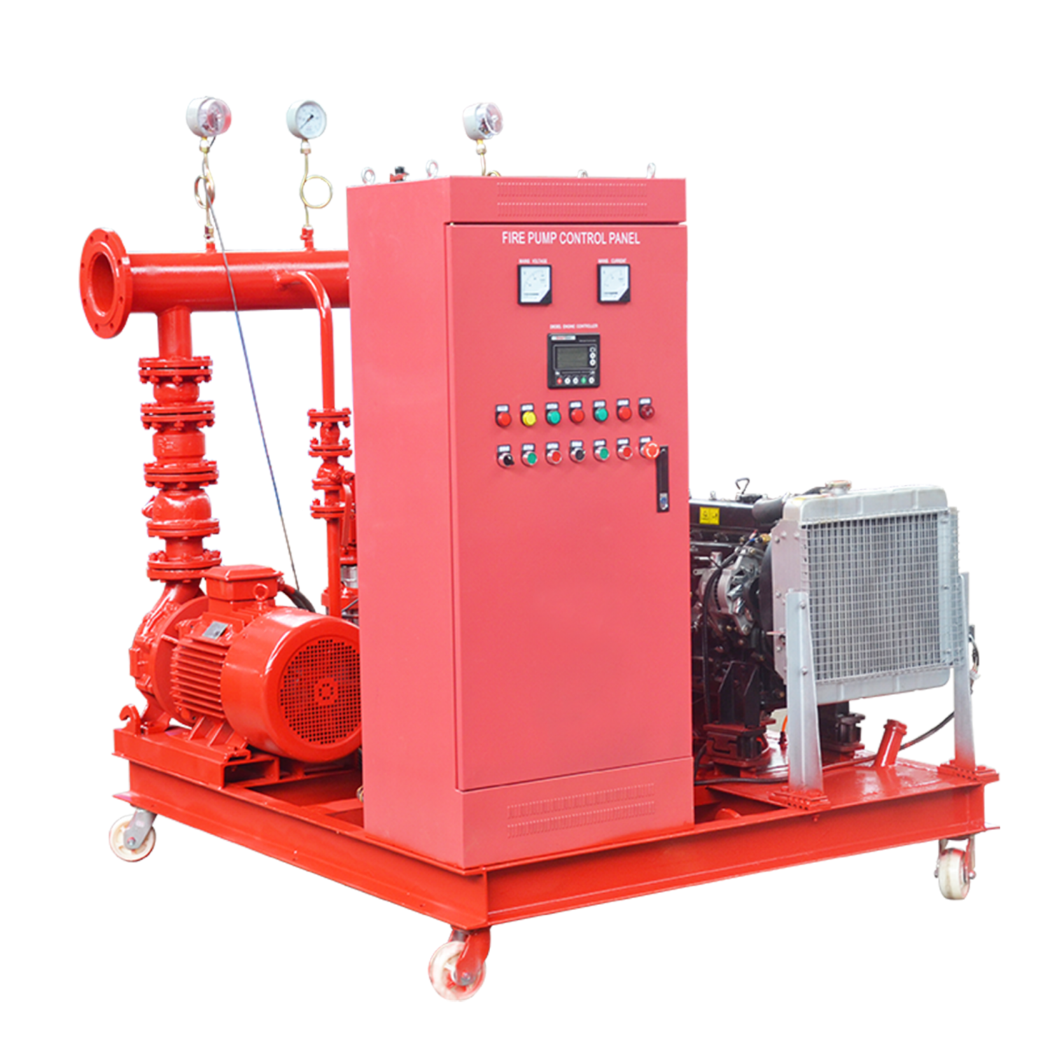 Fire fighting pump package set 