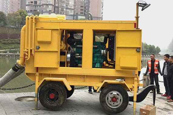 mobile trailer pump