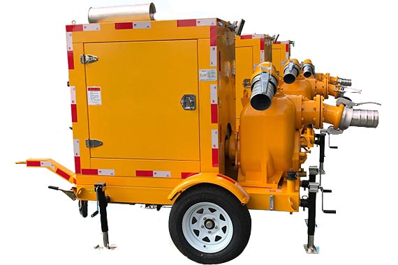 mobile diesel engine self priming pump