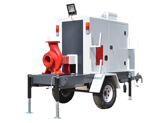 Fire emergency rescue mobile pump truck