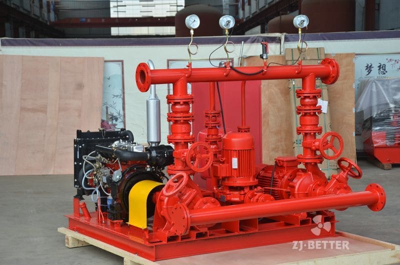 Diesel Engine Dual Power Fire Pump