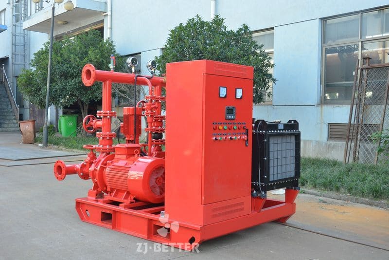 Fire pump equipment (electric + diesel + jockey)