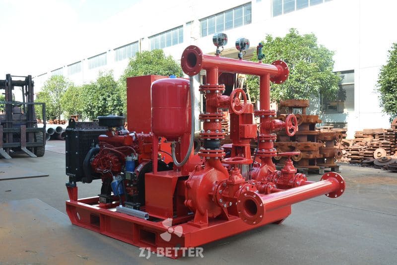 Fire pump equipment (electric + diesel + jockey)