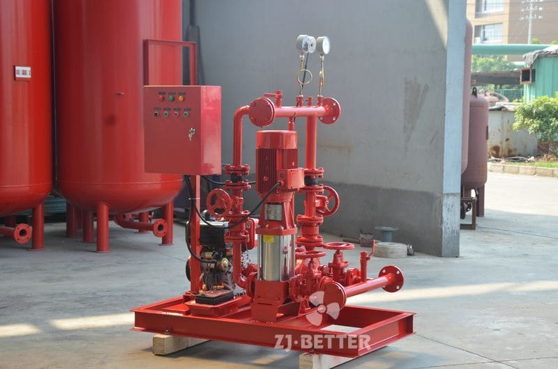 Fire pump set (diesel engine pump + jockey pump)