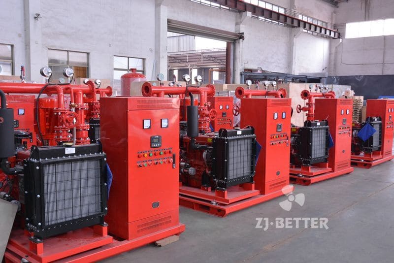 Nine Sets Of Standard EDJ Fire Pump Sets Exported To Ethiopia