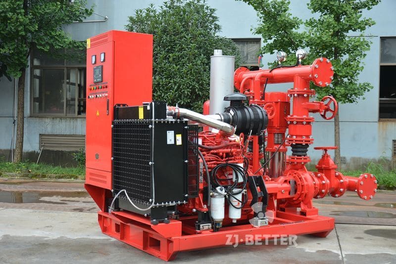 Diesel Engine Dual Power Fire Pump System