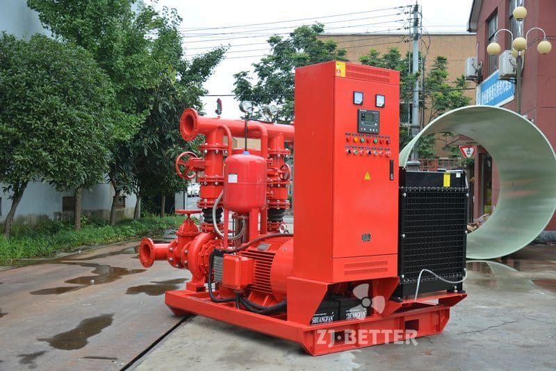 Diesel Engine Dual Power Fire Pump System