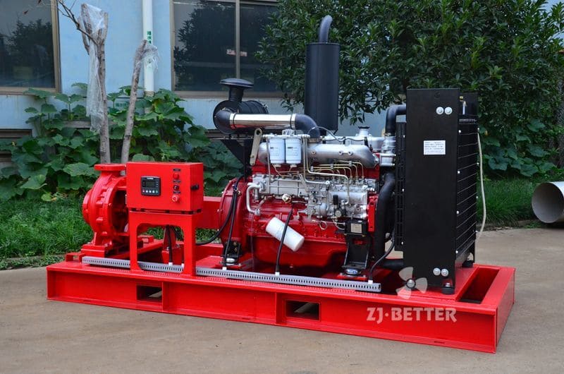 ISO diesel fire pump set