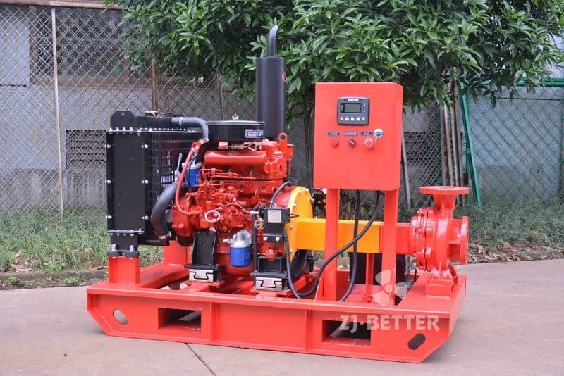 Diesel Engine Fire Pump Components Display