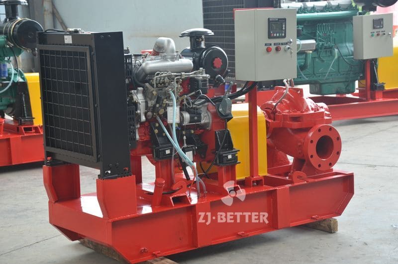 Single-stage Double-suction Diesel Engine Fire Pump Set