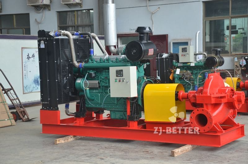 Better Manufactures Diesel Engine Double Suction Fire Pump