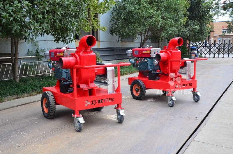 Single Cylinder Diesel Engine Self-priming Fire Pump