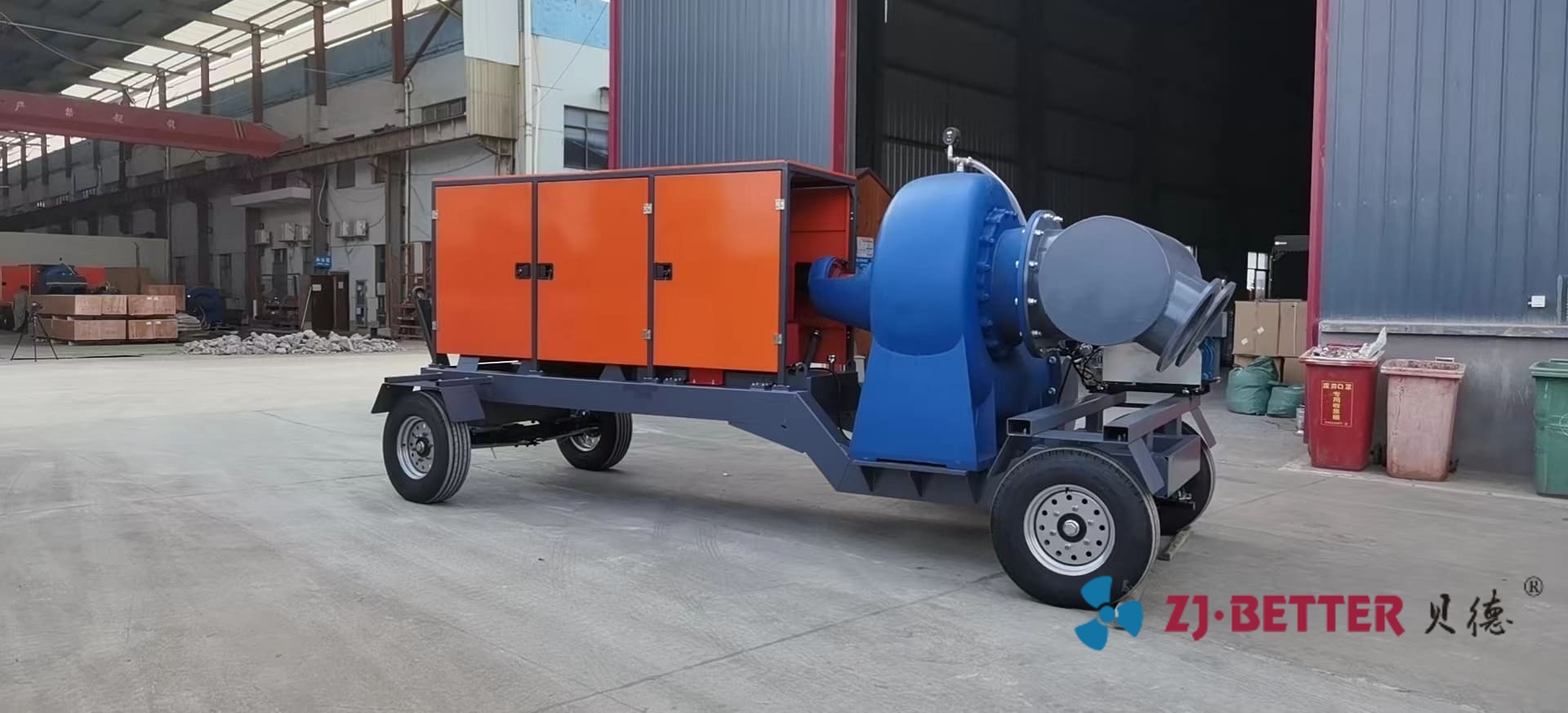 Mobile pump truck in flood control and drainage has played a very big role!