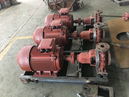 3 sets electric pump product process