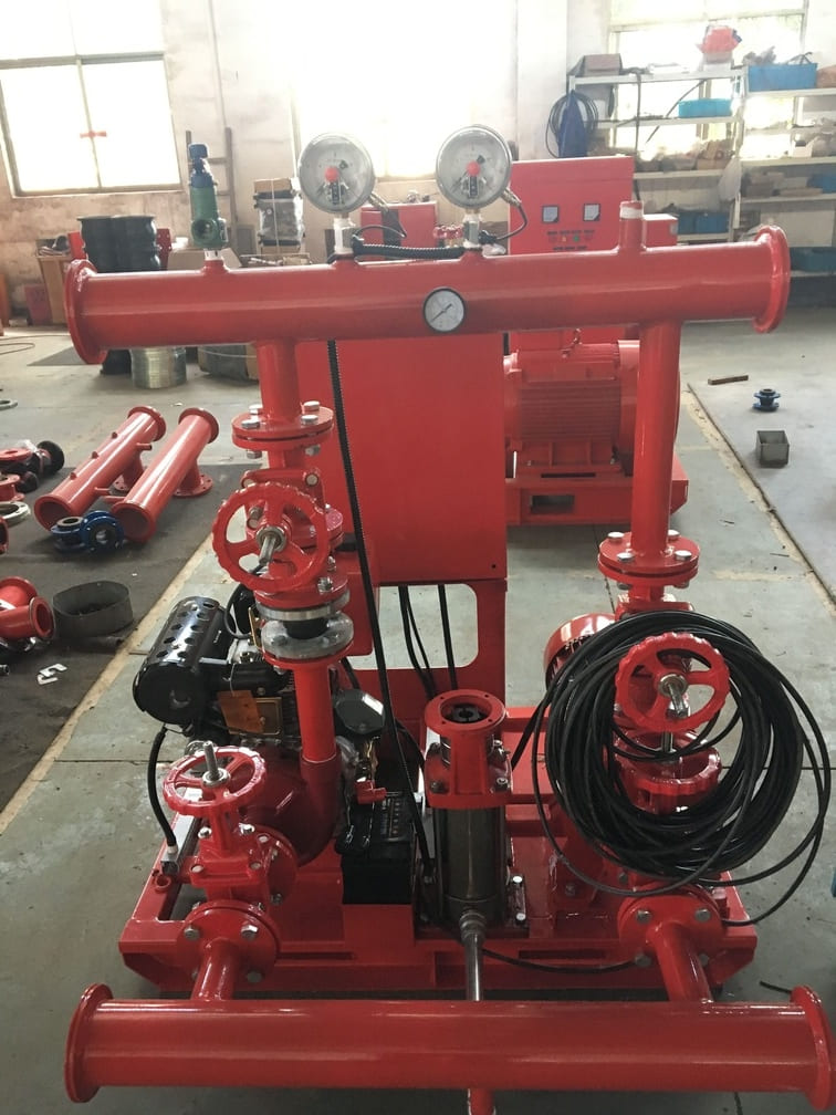 50gpm 8bar ED fire pump product process