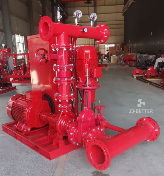 Horizontal end suction EJ pump set