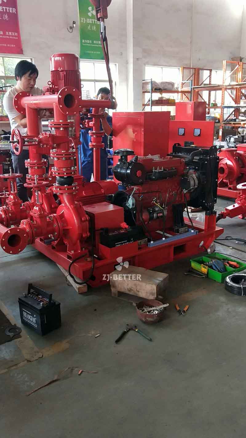 Horizontal EDJ pump set