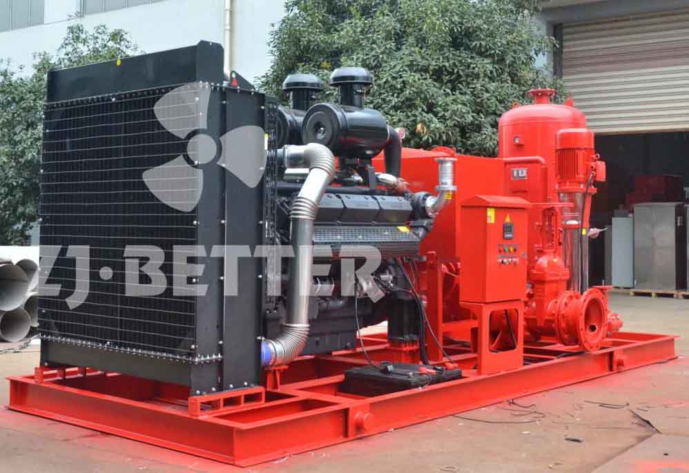 Split case diesel pump set