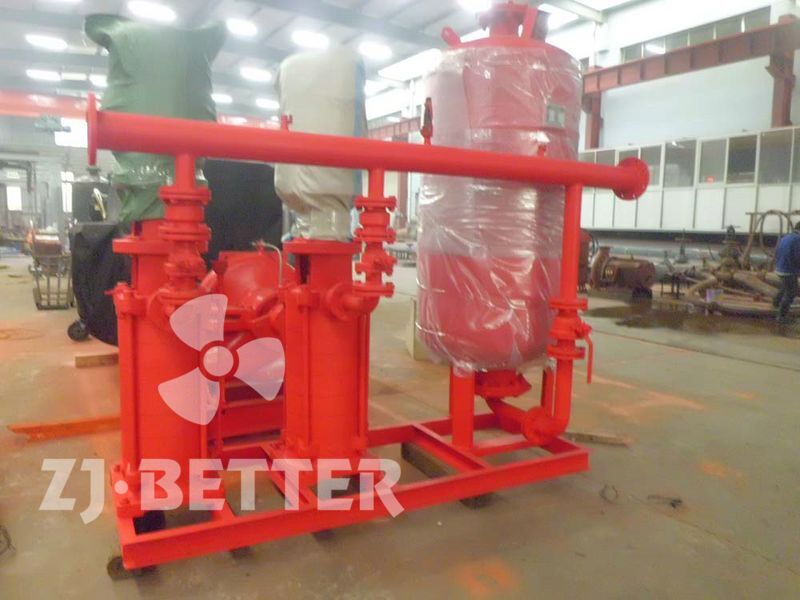 Fire pressurized and stabilized water supply equipment