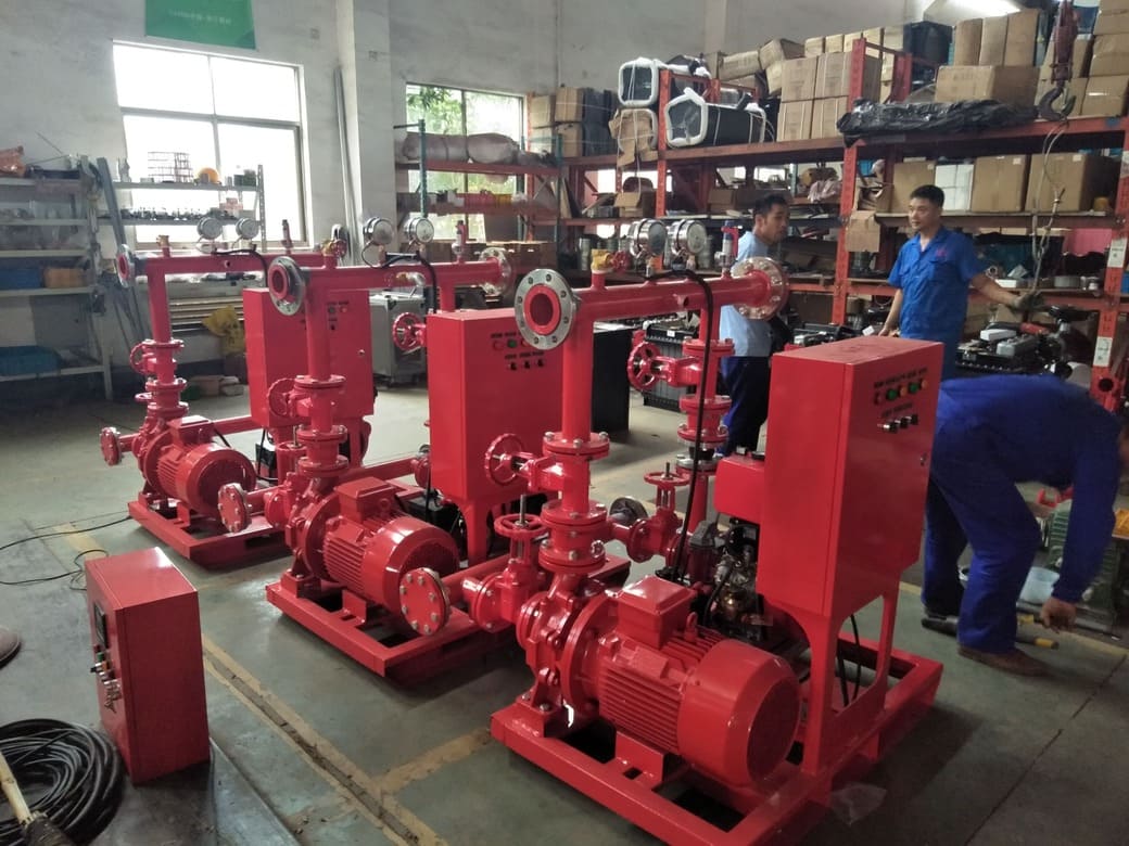 3 sets 100gpm 7bar EDJ fire pump set