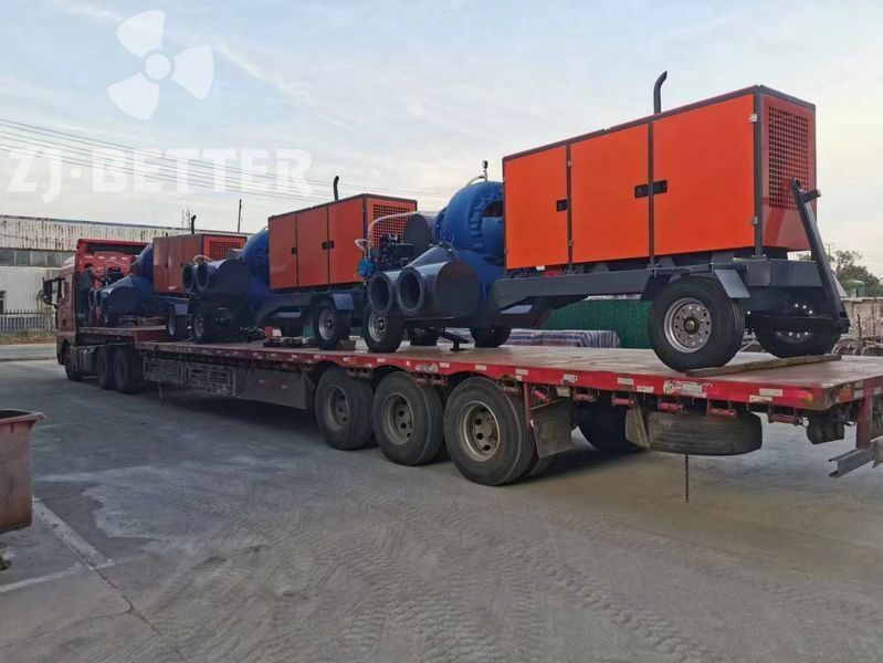 3 sets of emergency mobile pump trucks are ready to shipped