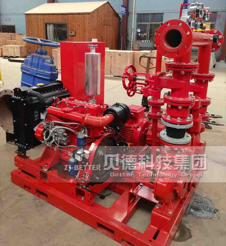 EDJ horizontal end suction pump fire pump set