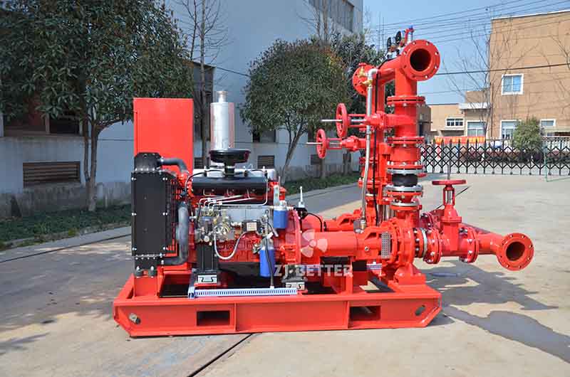 Single stage EDJ fire pump set