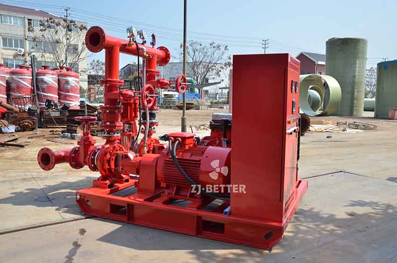 Single stage EDJ fire pump set