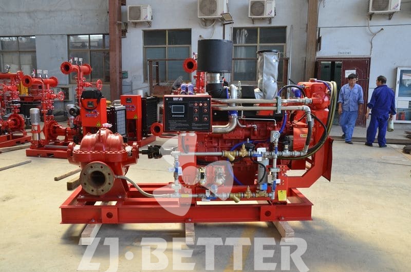 Diesel driven fire pump