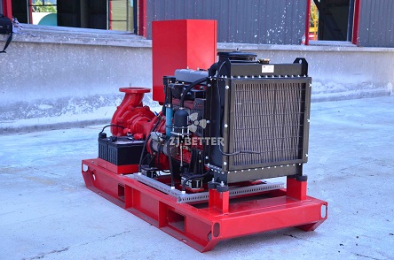 How does diesel fire pump work?