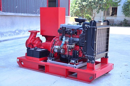 How does diesel fire pump work?