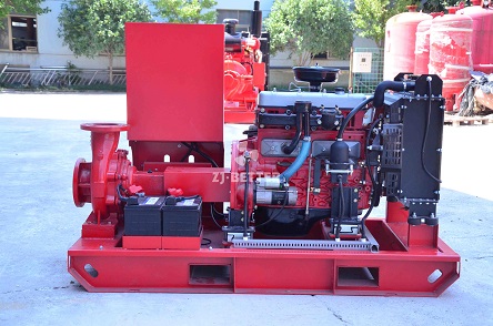 How does diesel fire pump work?