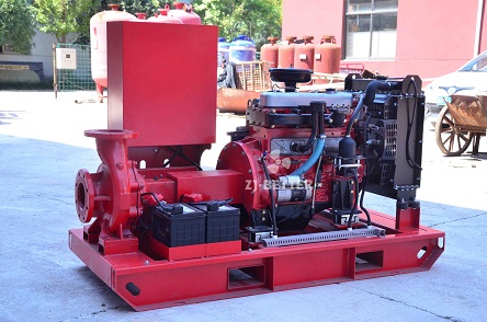 How does diesel fire pump work?