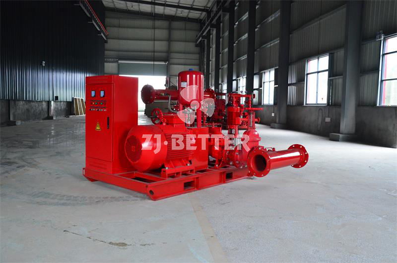 Electric fire pump set with OTS pump