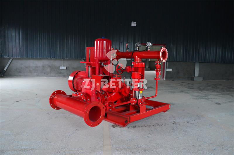 Electric fire pump set with OTS pump