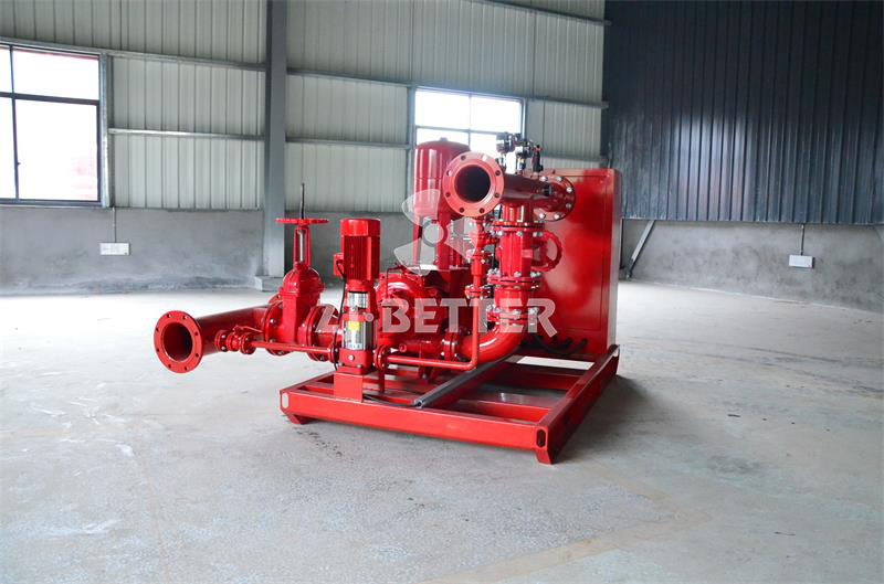 Electric fire pump set with OTS pump