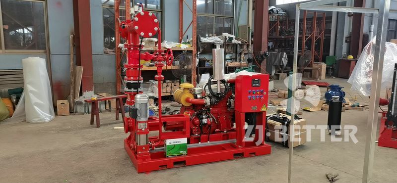 DJ Diesel Fire Pump Sets With Jockey Pump And Control Panel