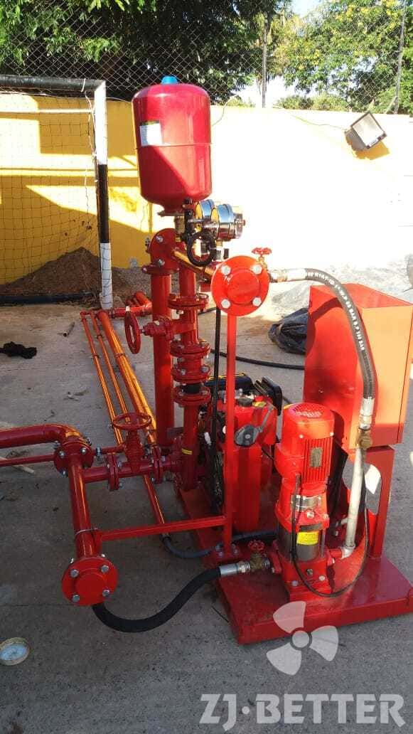 DJ fire pump set 30gpm at site