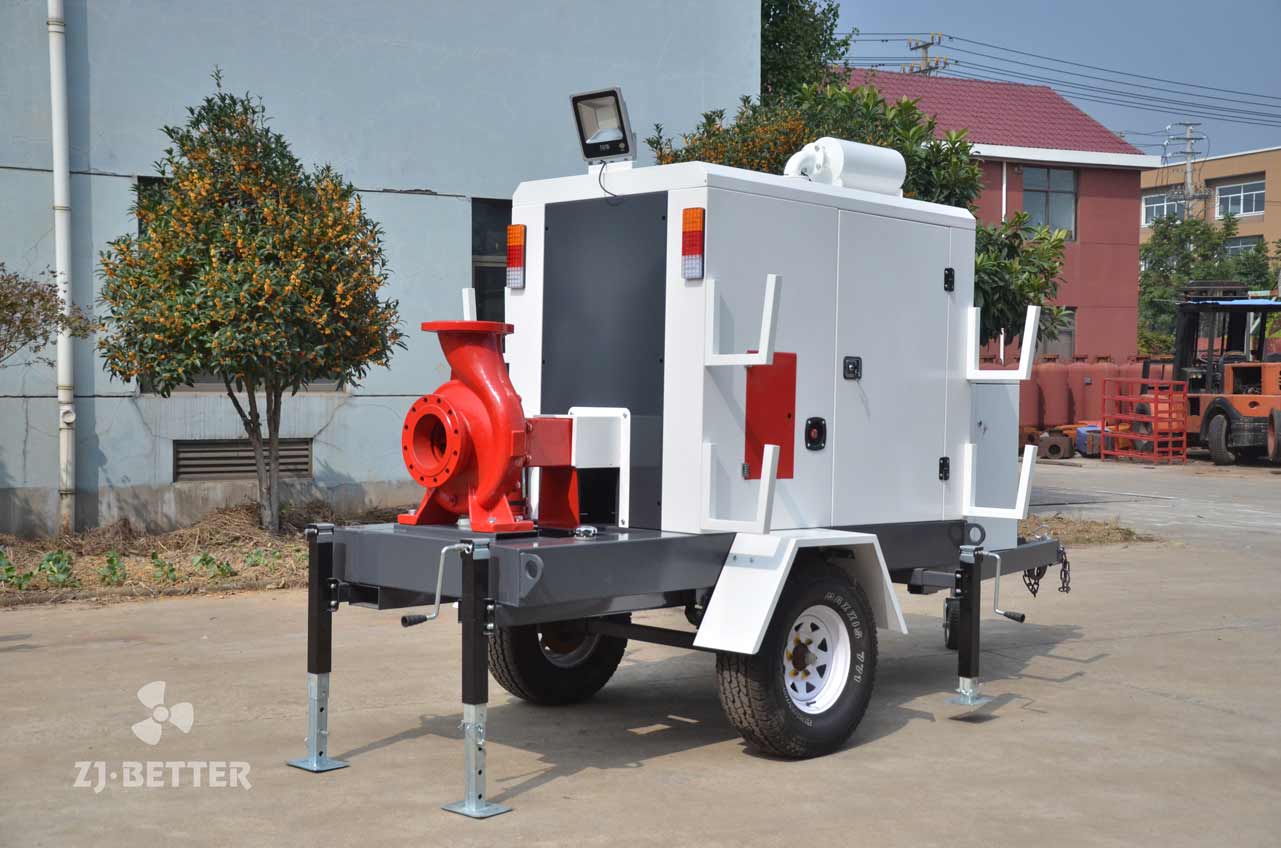 Diesel emergency mobile pump truck