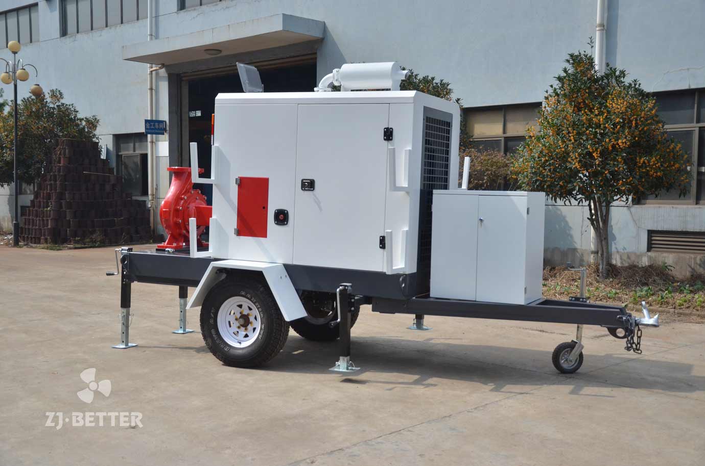 Diesel emergency mobile pump truck