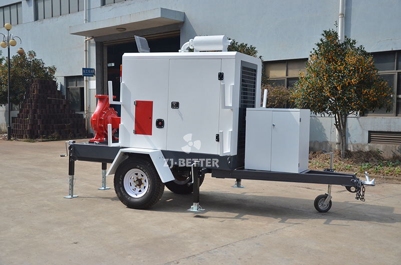 High quality trailer mounted fire pump