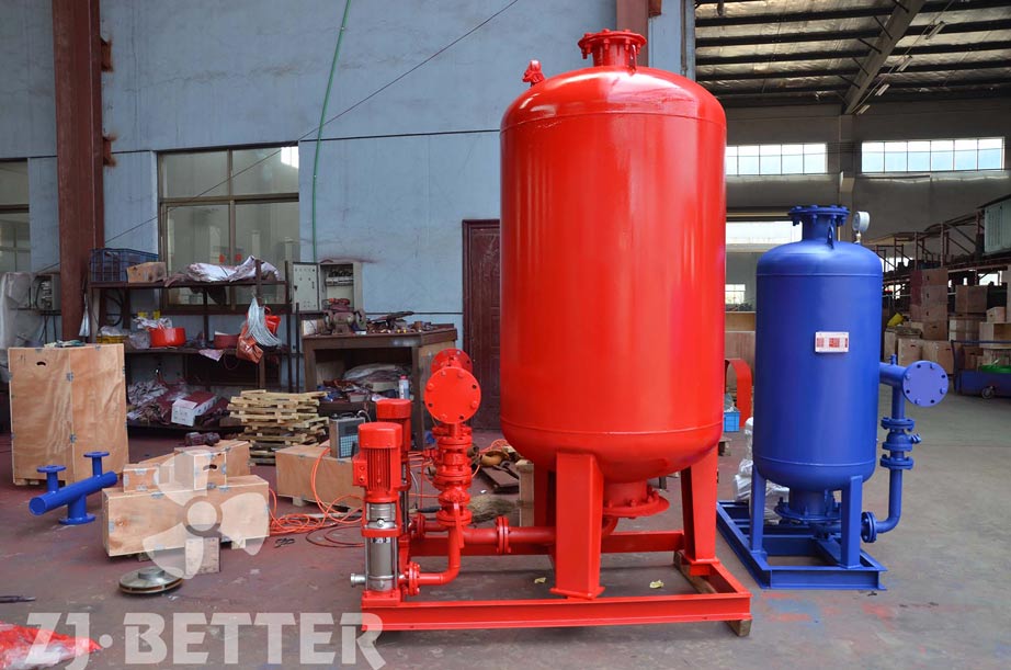 Fire booster and stabilized water supply equipment