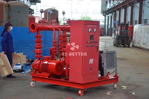 Application of EDJ fire pump