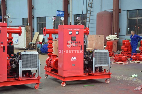 Application of EDJ fire pump