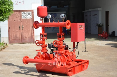 New design small flow fire pump set