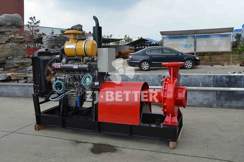 What are the characteristics of diesel engine fire pump?