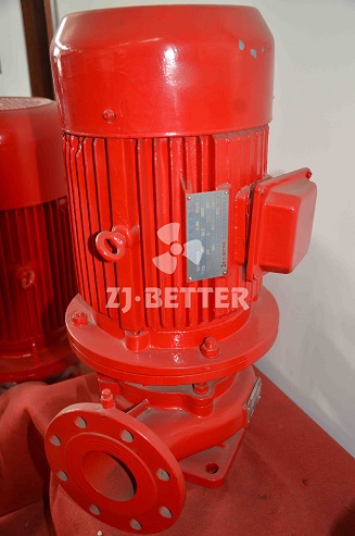 What is a vertical inline fire pump?