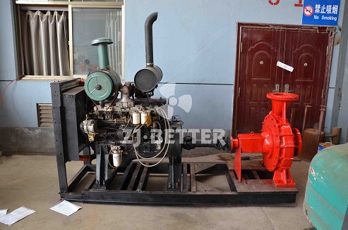 What are the characteristics of diesel engine fire pump?