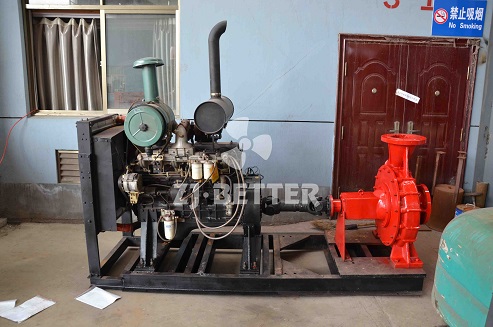 What are the characteristics of diesel engine fire pump?